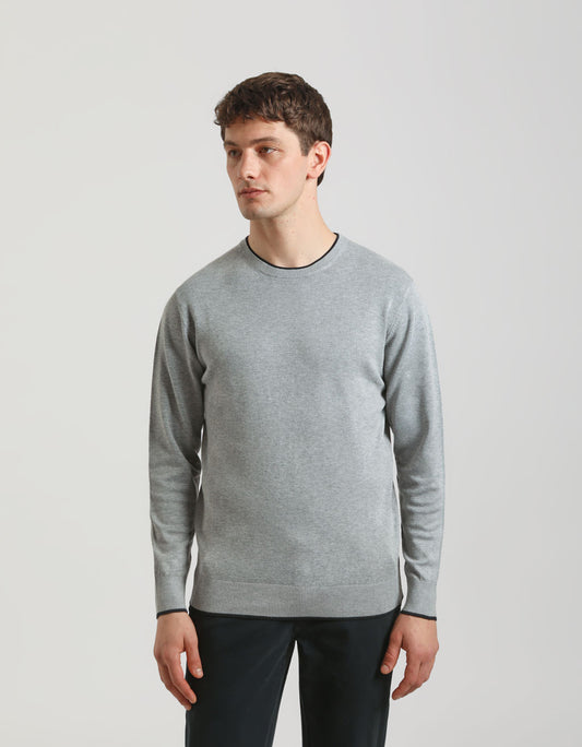 Basic double neck sweater