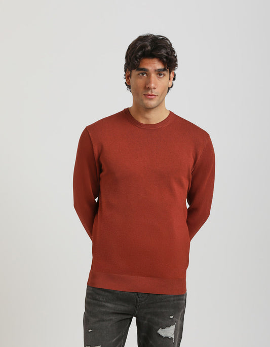 Basic double neck sweater