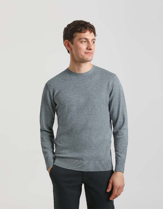 Viscose blend crewneck sweater