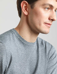 Viscose blend crewneck sweater
