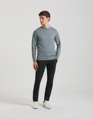 Viscose blend crewneck sweater