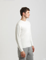 Ribbed crewneck sweater