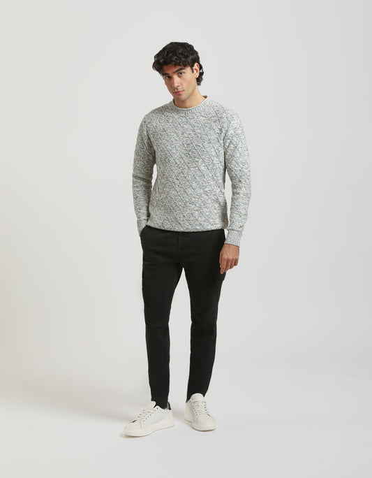 Pantaloni cargo con elastico alle caviglie