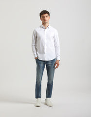 Camicia tinta unita 100% cotone