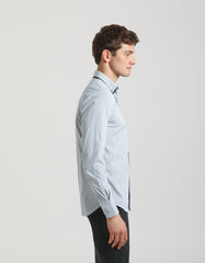 Camicia microfantasia in cotone