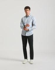 Camicia microfantasia in cotone