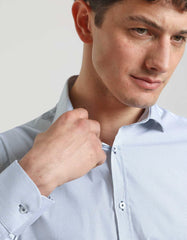 Camicia microfantasia in cotone