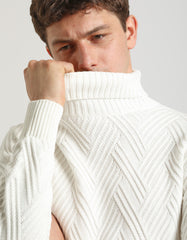 Maglia collo alto 100% cotone