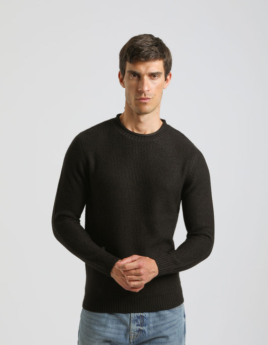 Mock neck with roll neck