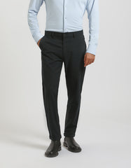 Plaid patterned chino pants