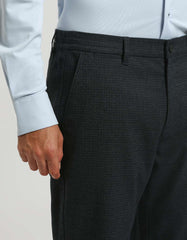 Plaid patterned chino pants