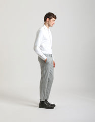 Plaid patterned chino pants