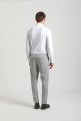 Plaid patterned chino pants