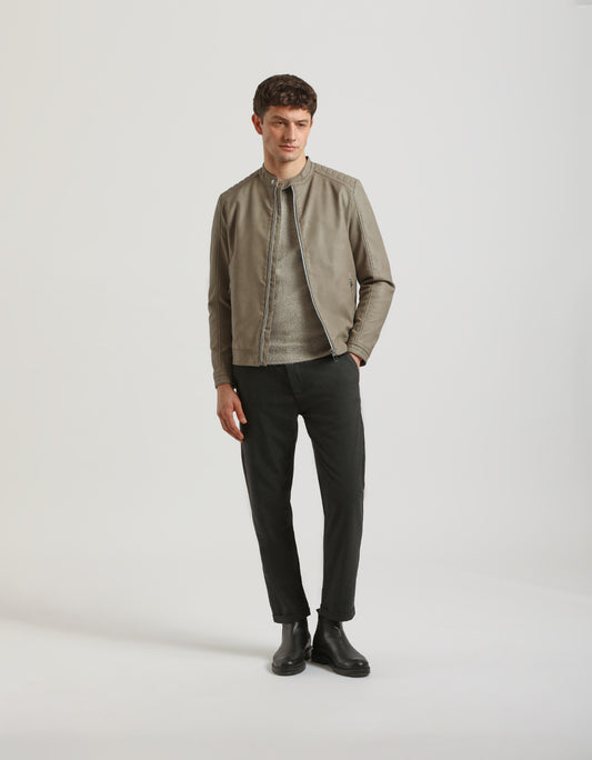 Pantaloni chino con fantasia a quadri