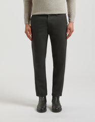 Plaid patterned chino pants