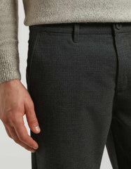 Plaid patterned chino pants