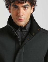 Mock neck coat