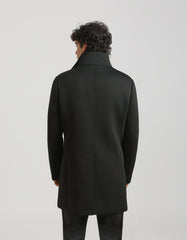 Mock neck coat