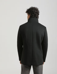 Mock neck coat