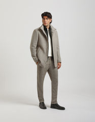 Cappotto corto con collo lupetto