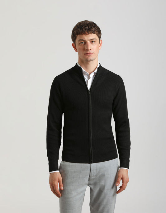 Zipped cardigan