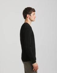 Viscose crew-neck sweater
