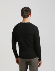 Viscose crew-neck sweater