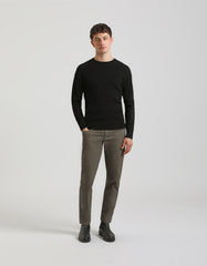 Viscose crew-neck sweater