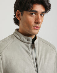 Leather effect biker jacket