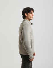 Leather effect biker jacket