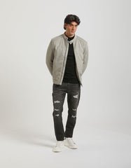 Leather effect biker jacket