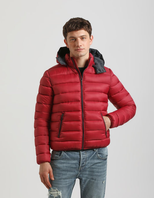 Padded jacket with hood