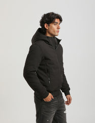 Bomber imbottito con cappuccio