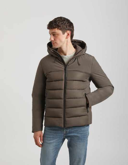 Padded jacket with hood