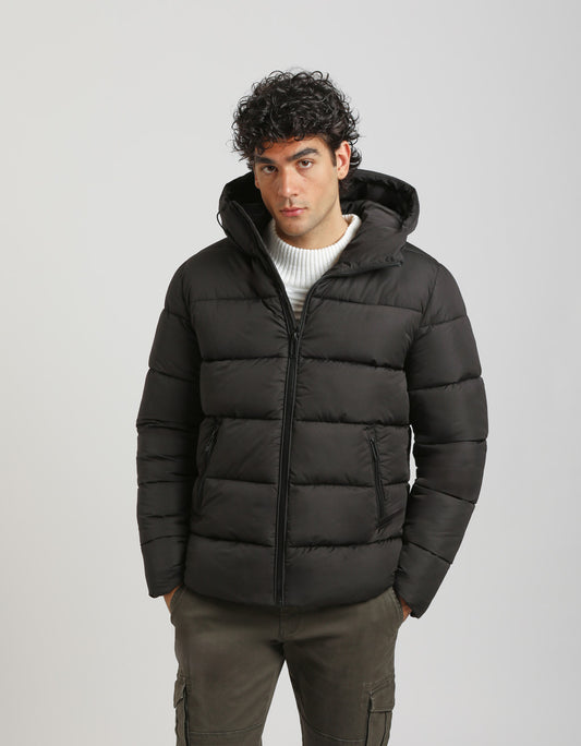 Padded jacket with hood
