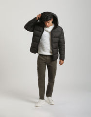 Padded jacket with hood