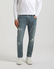 Jeans regular fit con strappi