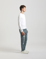 Jeans regular fit con strappi