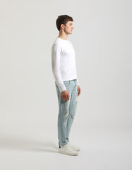Regular fit jeans with rips