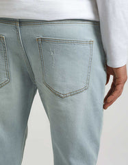 Regular fit jeans with rips