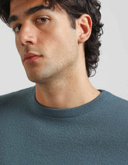 Viscose crew-neck sweater
