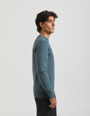 Viscose crew-neck sweater