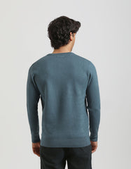 Viscose crew-neck sweater