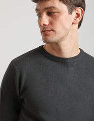 Viscose crew-neck sweater