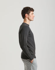 Viscose crew-neck sweater