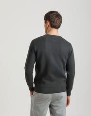 Viscose crew-neck sweater