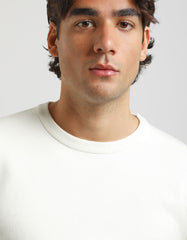 Viscose crew-neck sweater