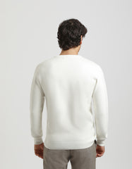 Viscose crew-neck sweater