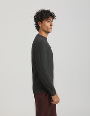 Ribbed crew-neck sweater