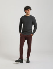 Ribbed crew-neck sweater